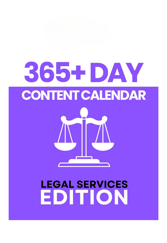 365 Day Content Calendar (Legal Services Edition)