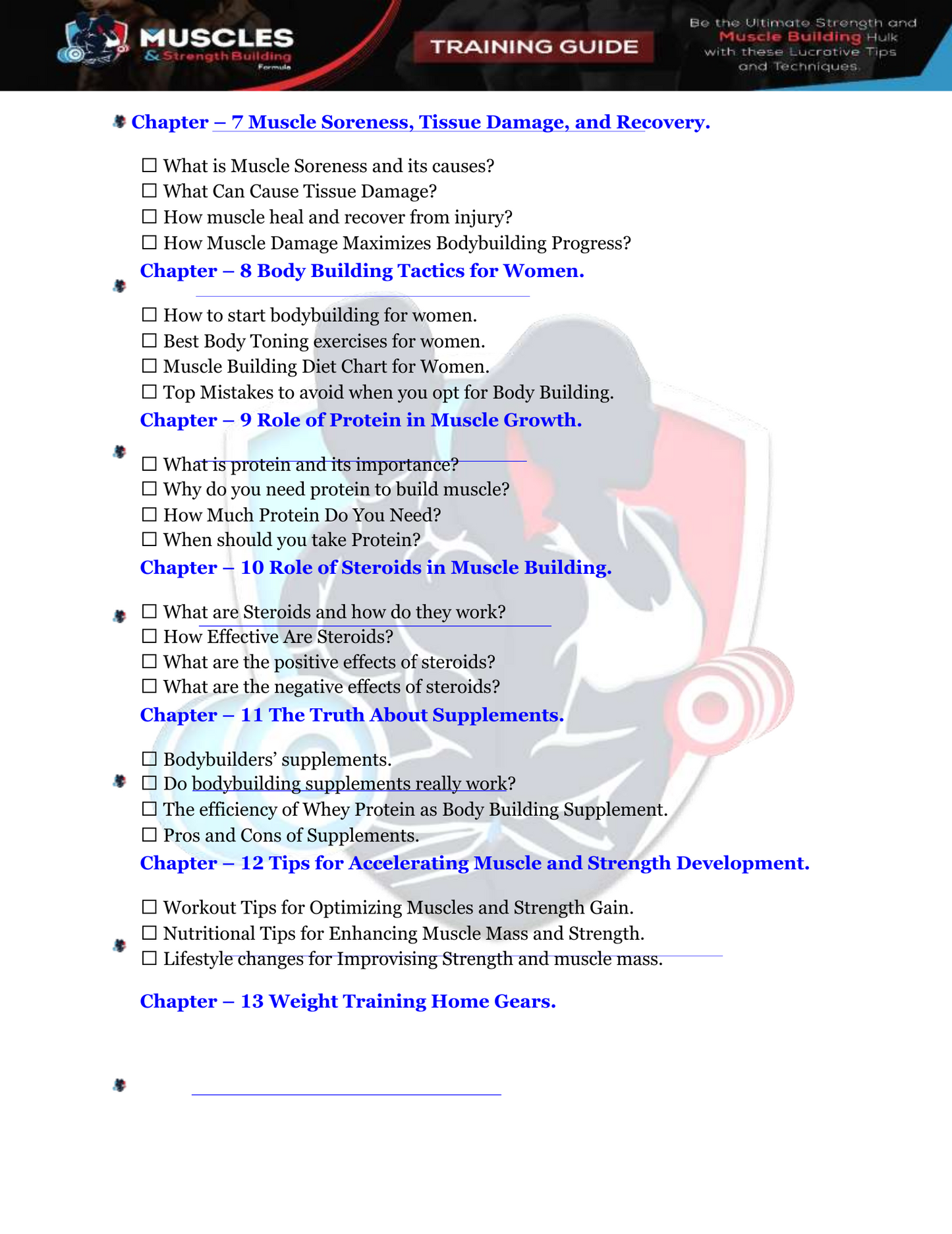 The Ultimate Strength And Muscle Building Training Program (Includes Training Guide and Video Course)