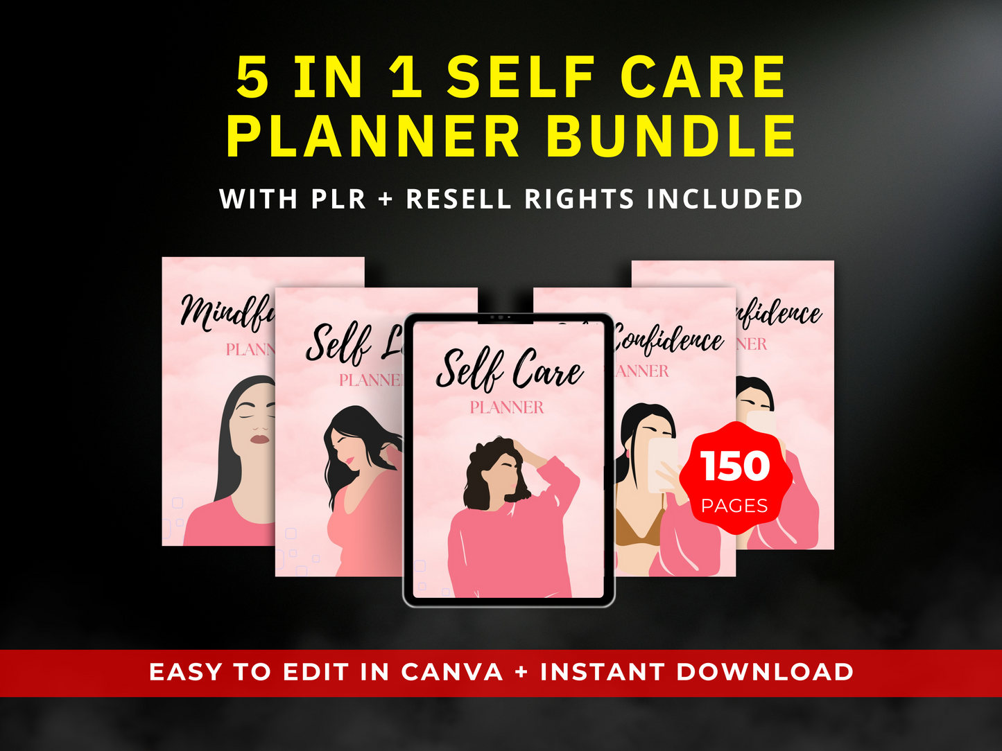 5 in 1 Self Care Planner Bundle