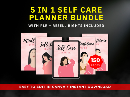 5 in 1 Self Care Planner Bundle